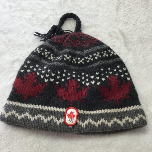 𝅺bay Canada Olympics Wool Toque Youth OS - Picture 1 of 5